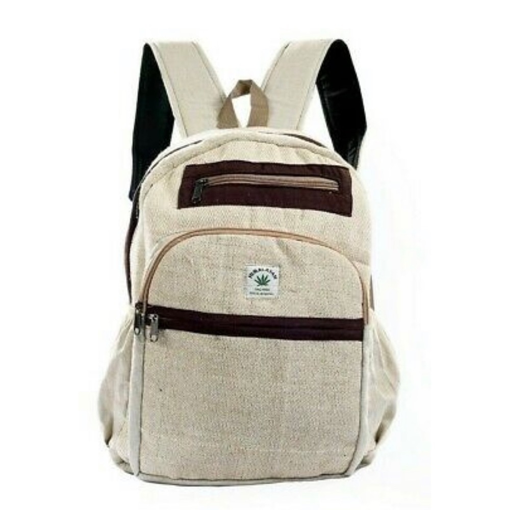 Minimalist Hemp Backpack Unisex